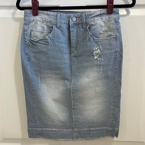 Anthropologie Pilcro denim pencil skirt size 26
